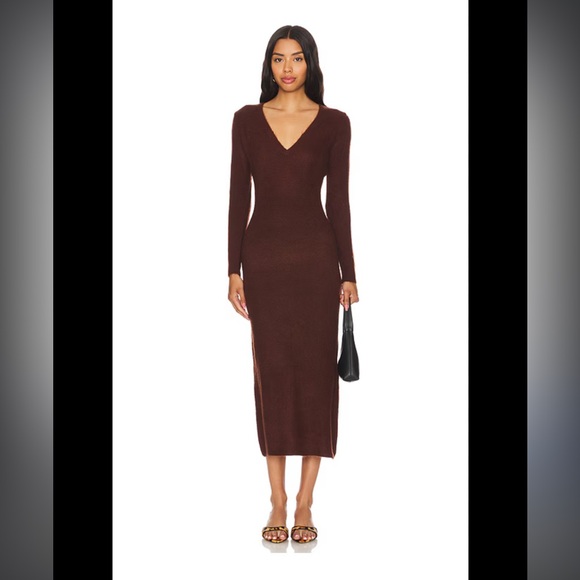 Callahan Asa Knit Dress in espresso size small - Picture 1 of 5